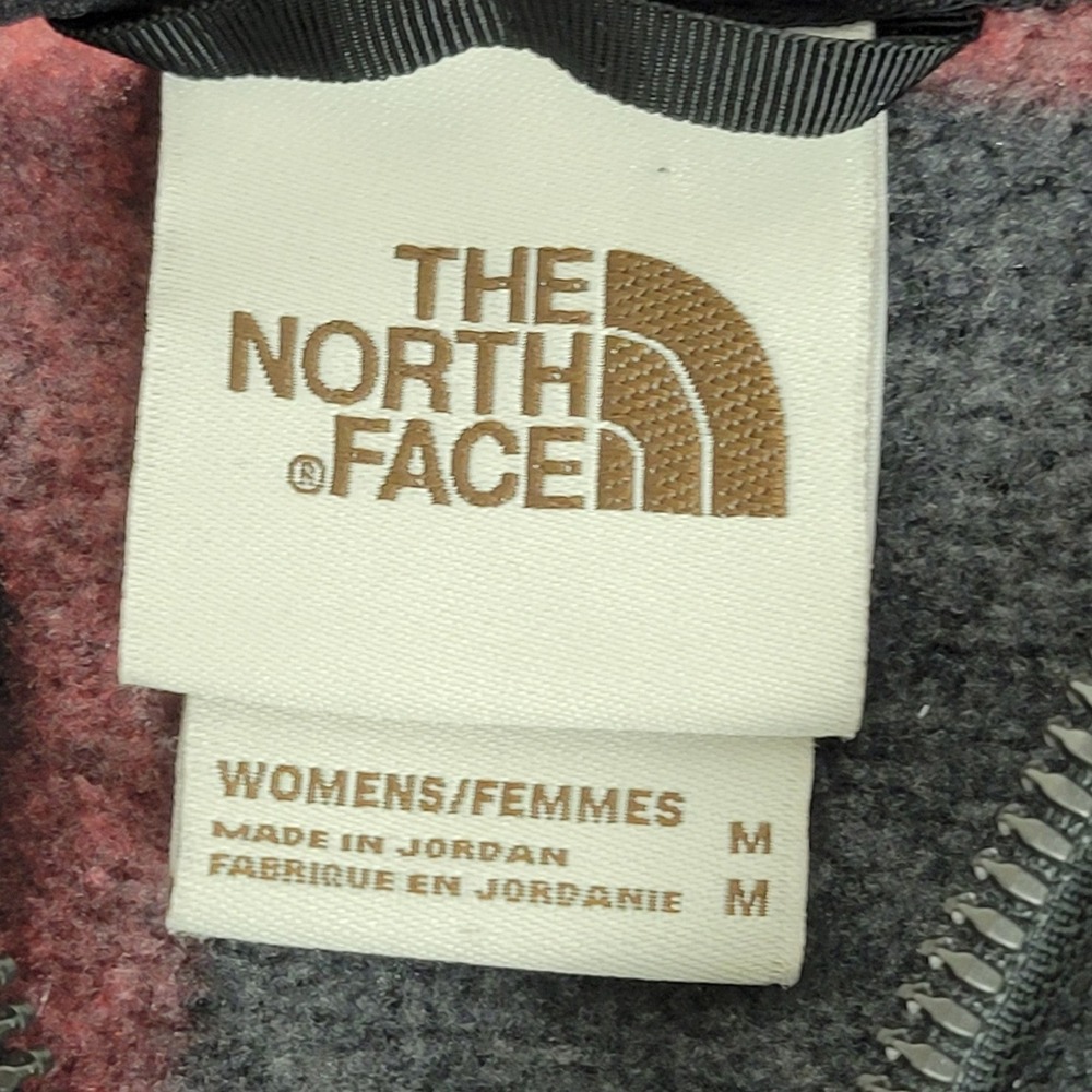 The North Face Crescent Pullover Hoodie Women's M Plaid Fleece Gorpcore Hiking - Picture 2 of 11
